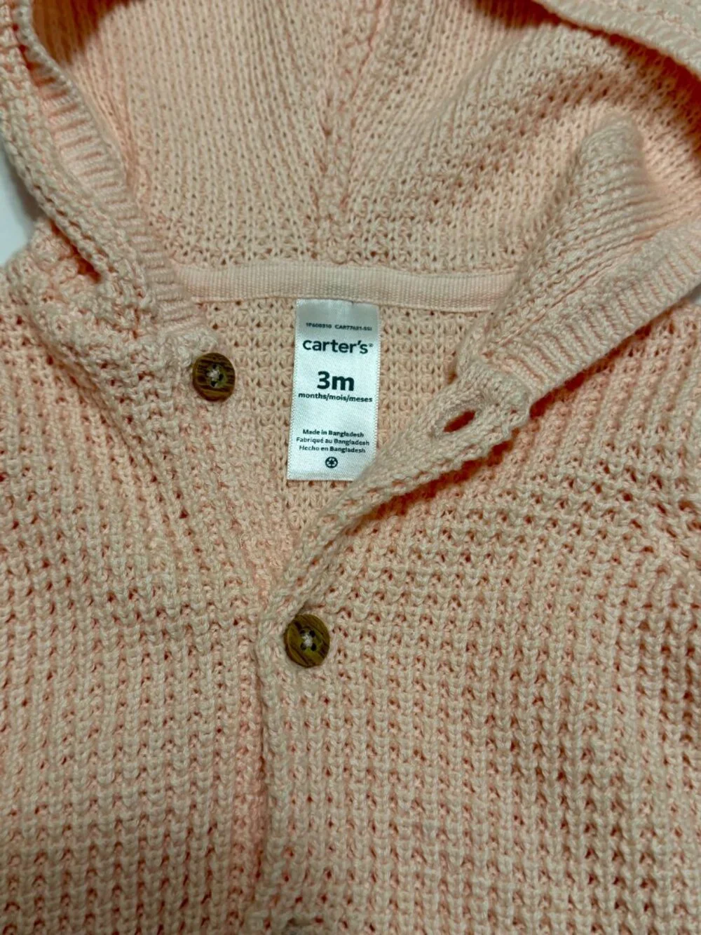 Carters pink knitted